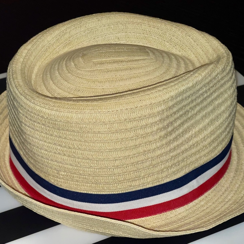 Walt Disney World Resort Parks Epcot Malleable French Colors Woven Fedora Hat - Picture 5 of 12